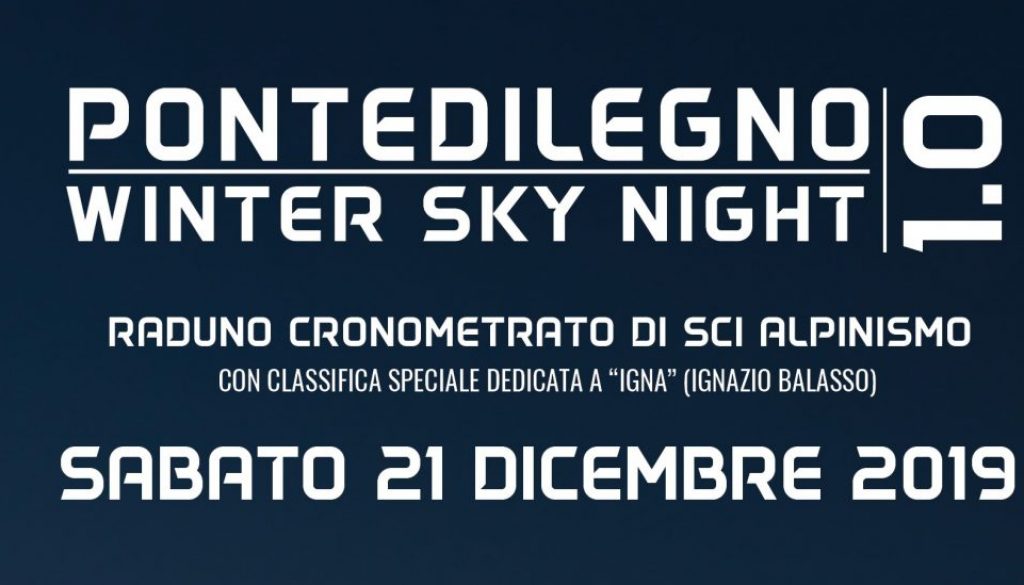 Pontedilegno Winter sky night